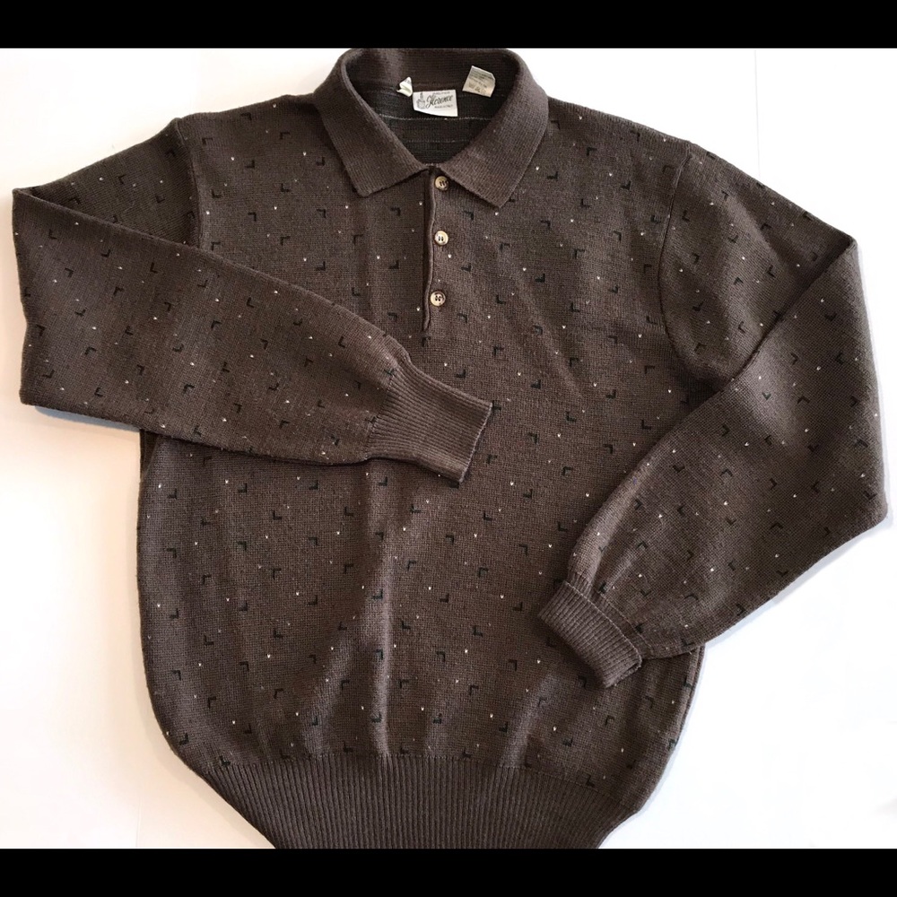Vintage Men’s Florence Size Large Brown Sweater